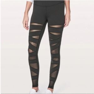 LULULEMON cross cross mesh leggings